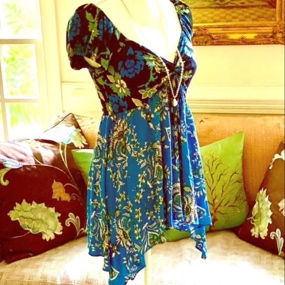 🌺🎉HP🎉🌺 NWT Free People La Bamba Babydoll Top - Picture 9 of 14